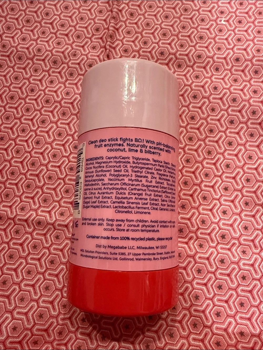 *NEW 2.6oz* megababe The Smoothie Deo Daily Deodorant - Pink